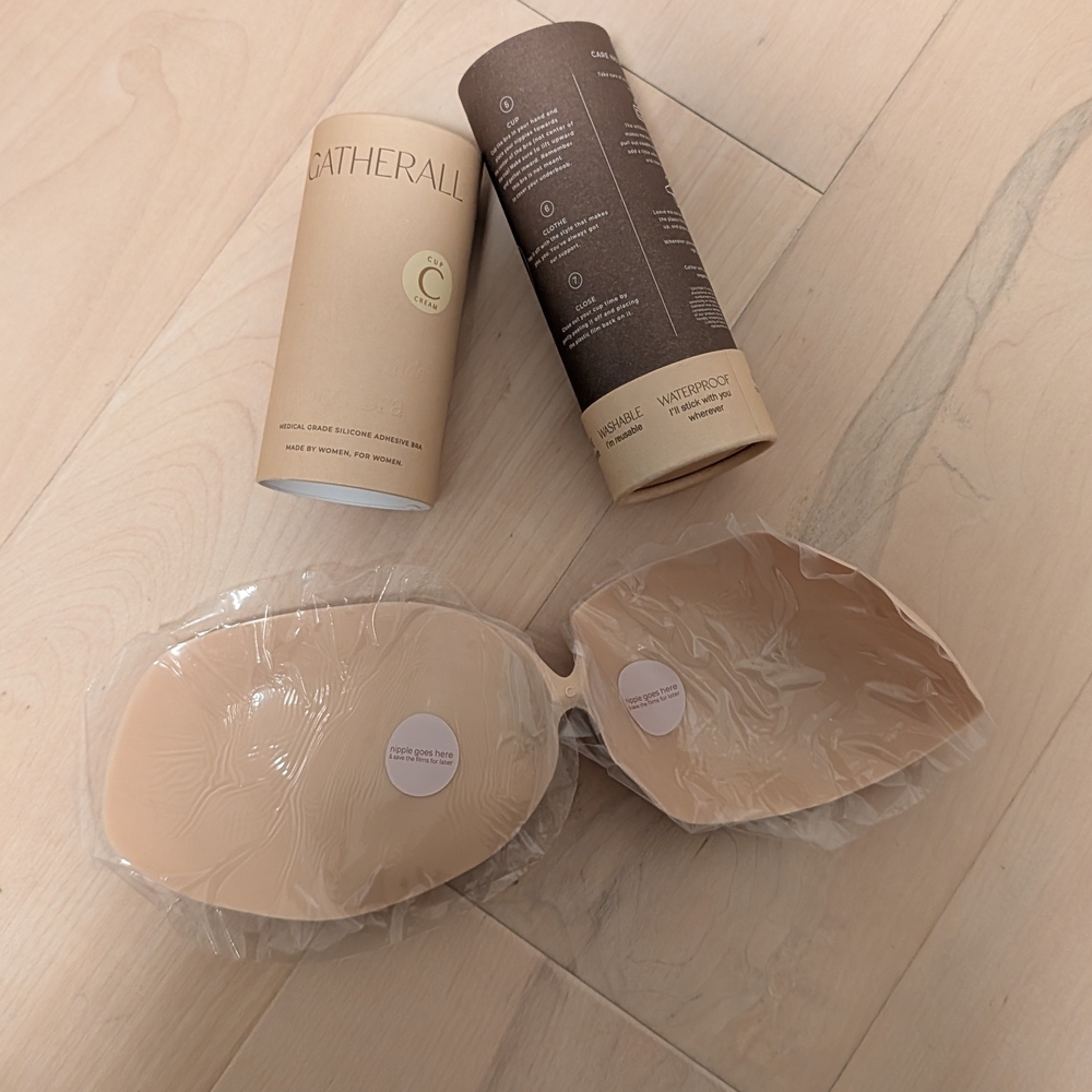 NIB Gatherall Nude Adhesive Bra (C)